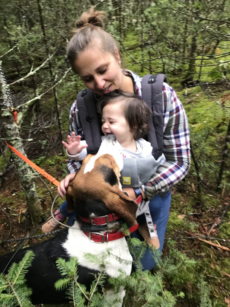 March 2022 | Stephanie Spang-Magee | A Girl's Best Friend | Lennon (a 5th generation hound hunter) and her dog, Tito